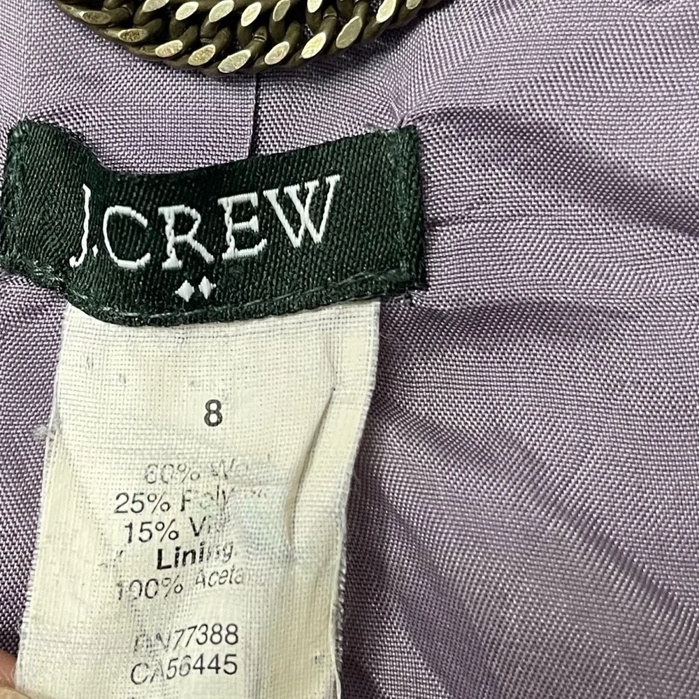 J.Crew Double-Breasted Wool Coat in Size 8